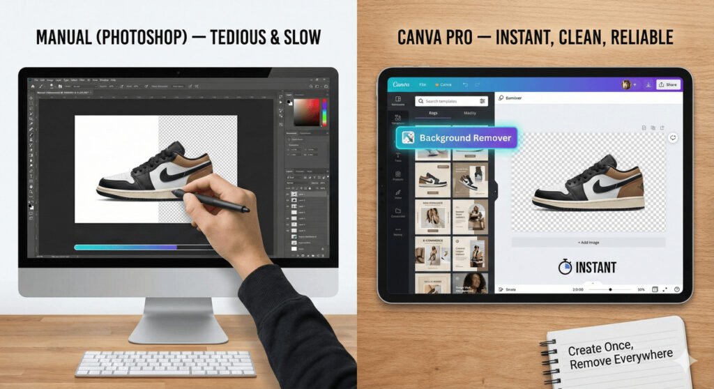 Background remover in Canva
